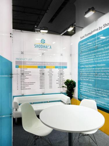 DESIGN PROJECT OF THE STAND FOR THE SHODHANA COMPANY - exhibition stand, view 2