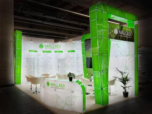 EXHIBITION STAND DESIGN FOR MALLADI COMPANY - exhibition stand, view 4