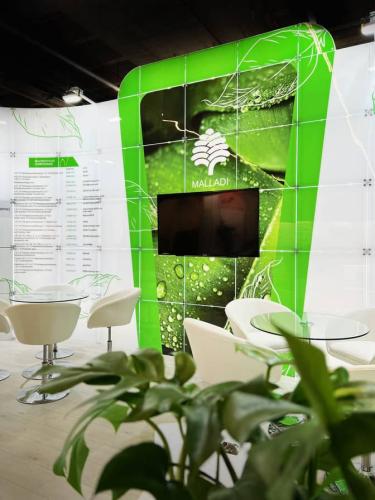 EXHIBITION STAND DESIGN FOR MALLADI COMPANY - exhibition stand, view 3