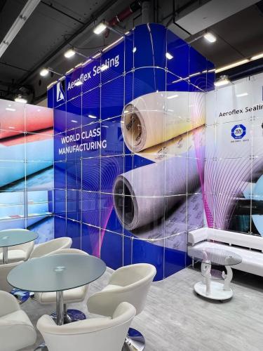 EXHIBITION STAND FOR THE AEROFLEX COMPANY - exhibition stand, view 3