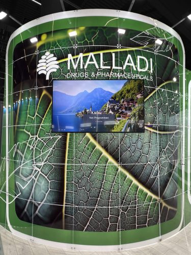 EXHIBITION STAND FOR MALLADI COMPANY AT CPHI - exhibition stand, view 3