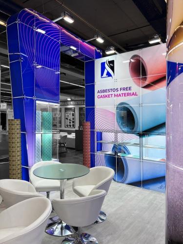 EXHIBITION STAND FOR THE AEROFLEX COMPANY - exhibition stand, view 1